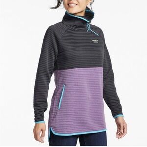 L.L. Bean‎ Women’s Airlight Knit Asymmetrical Quarter Zip-Zip Tunic,Med Petite